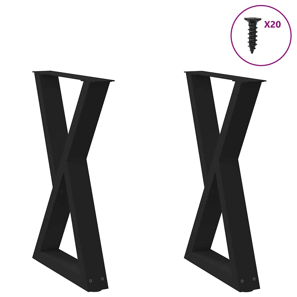 Coffee Table Legs 2 Pcs Steel